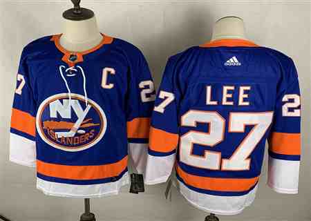 Men's New York Islanders #27 Anders Lee Navy 2021 Reverse Retro Authentic Jersey