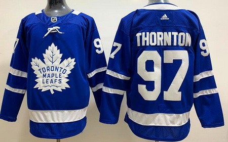 Men's Toronto Maple Leafs #97 Joe Thornton Blue Authentic Jersey