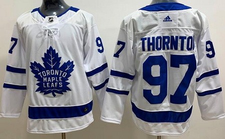 Men's Toronto Maple Leafs #97 Joe Thornton White Authentic Jersey