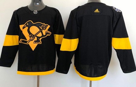Men's Pittsburgh Penguins Blank Black 2019 Stadium Series Jersey