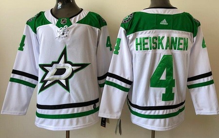 Men's Dallas Stars #4 Miro Heiskanen White Authentic Jersey
