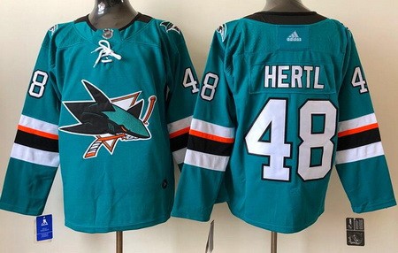 Men's San Jose Sharks #48 Tomas Hertl Green Authentic Jersey