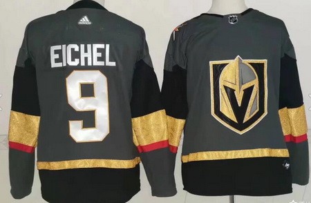 Men's Vegas Golden Knights #9 Jack Eichel Gray Authentic Jersey