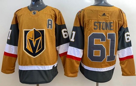 Men's Vegas Golden Knights #61 Mark Stone Gold 2020 Alternate Authentic Jersey