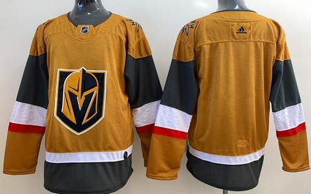 Men's Vegas Golden Knights Blank Gold 2020 Alternate Authentic Jersey