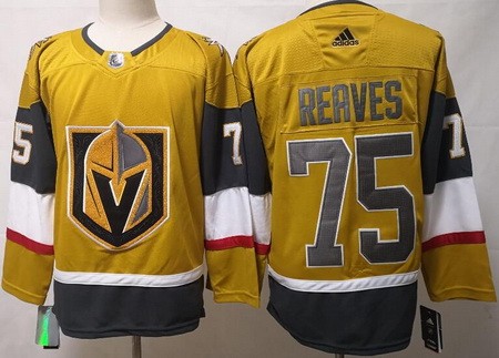 Men's Vegas Golden Knights #75 Ryan Reaves Gold 2020 Alternate Authentic Jersey