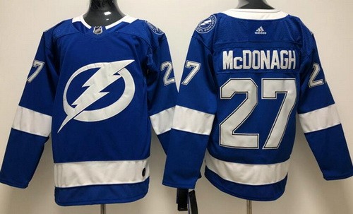 Men's Tampa Bay Lightning #27 Ryan McDonagh Blue Jersey