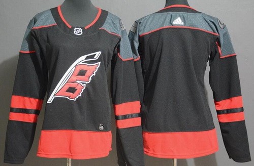 Women's Carolina Hurricanes Blank Black Alternate Jersey