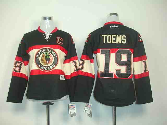 Chicago Blackhawks 19 Toews black women jerseys