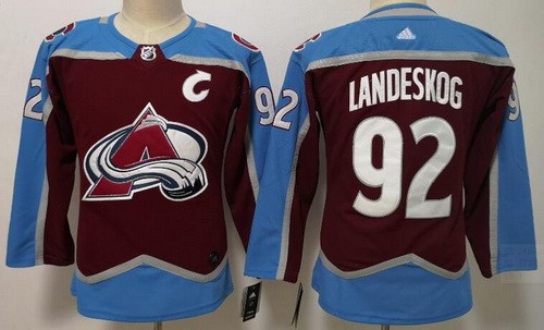 Women's Colorado Avalanche #92 Gabriel Landeskog Red Jersey