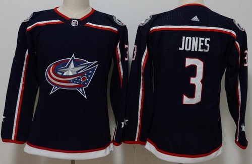 Women's Columbus Blue Jackets #3 Seth Jones Navy Jersey