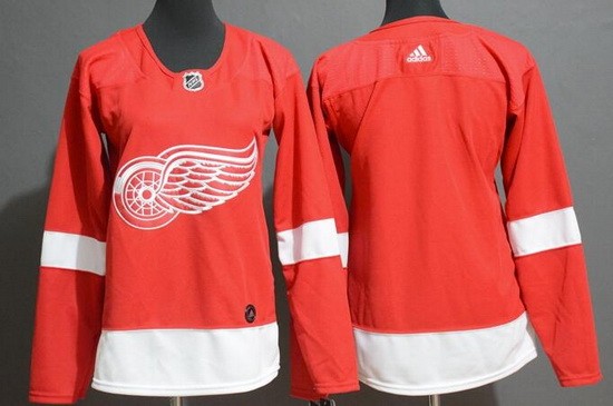 Women's Detroit Red Wings Blank Red Jersey