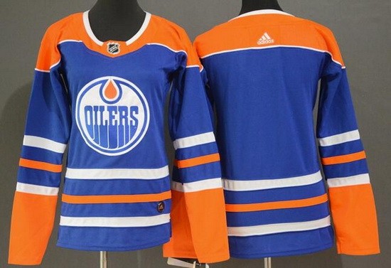 Women's Edmonton Oilers Blank Blue Alternate Jersey