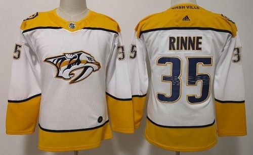 Women's Nashville Predators #35 Pekka Rinne White Jersey