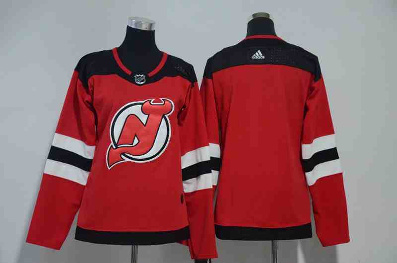 Devils Blank Red Women Adidas Jersey