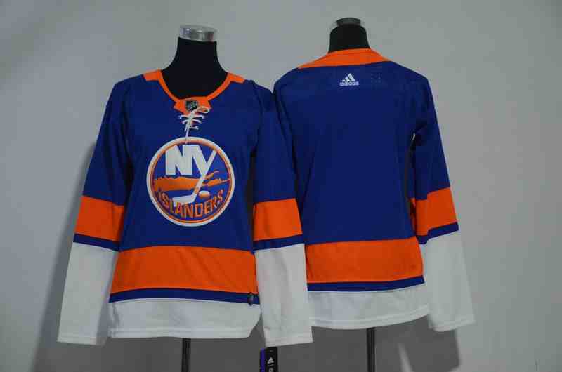 Islanders Blank Blue Women Adidas Jersey