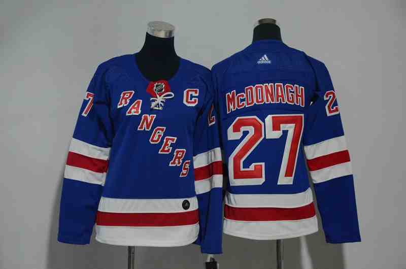 Rangers 27 Ryan McDonagh Blue Women Adidas Jersey