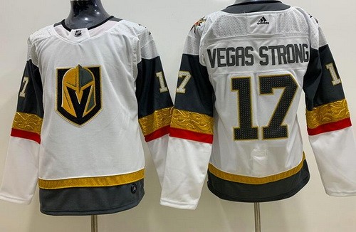 Women's Vegas Golden Knights #17 Vegas Strong White Jersey