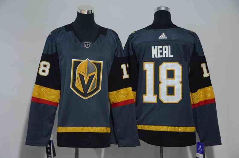 Vegas Golden Knights 18 James Neal Gray Women Adidas Jersey