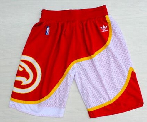 Men's Atlanta Hawks Red Throwback Swingman Shorts