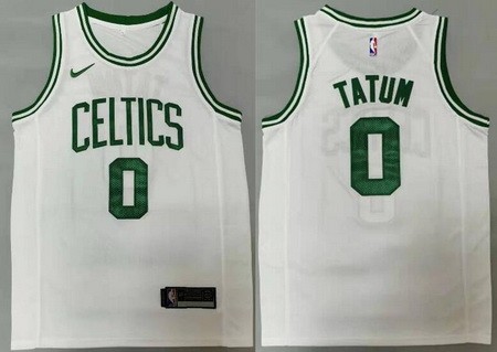 Men's Boston Celtics #0 Jayson Tatum White Icon Swingman Jersey
