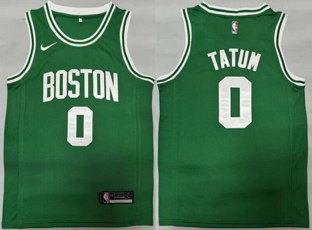 Men's Boston Celtics #0 Jayson Tatum Green Icon Swingman Jersey