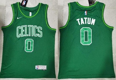 Men's Boston Celtics #0 Jayson Tatum Green 2021 Earned Icon Swingman Jersey