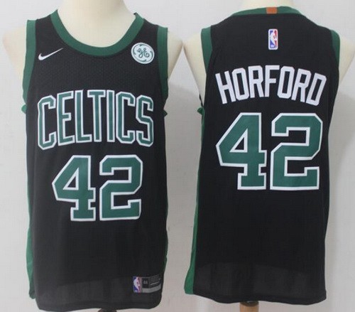 Men's Boston Celtics #42 Al Horford Black Nike Swingman Jersey