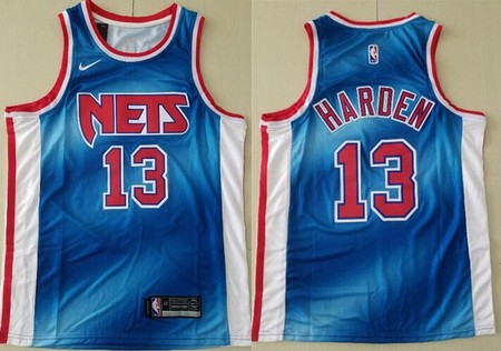 Men's Brooklyn Nets #13 James Harden Blue Classic Icon Swingman Jersey