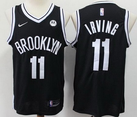 Men's Brooklyn Nets #11 Kyrie Irving Black Icon Sponsor Swingman Jersey