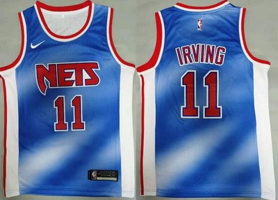 Men's Brooklyn Nets #11 Kyrie Irving Blue Classic Icon Swingman Jersey