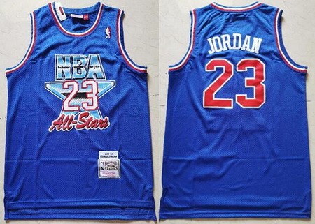 Men's Michael Jordan #23 Navy Blue 1992 All Star Swingman Jersey