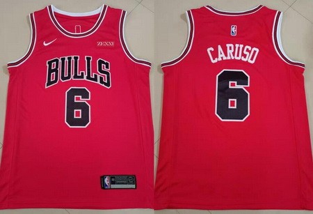 Men's Chicago Bulls #6 Alex Caruso Red Icon Sponsor Swingman Jersey