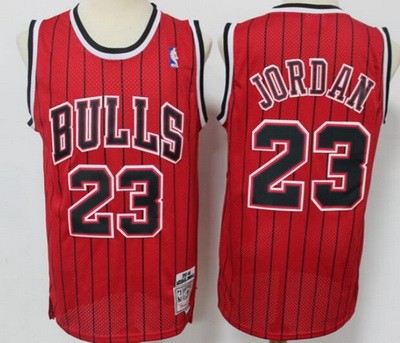 Men's Chicago Bulls #23 Michael Jordan Red Reload Hardwood Classics Swingman Jersey