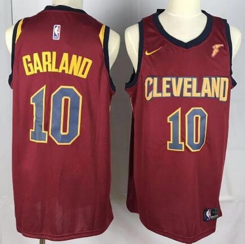 Men's Cleveland Cavaliers #10 Darius Garland Red Icon Sponsor Swingman Jersey