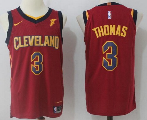 Men's Cleveland Cavaliers #3 Isaiah Thomas Red Nike Swingman Jersey