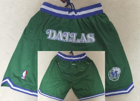 Men's Dallas Mavericks Green Just Don Shorts