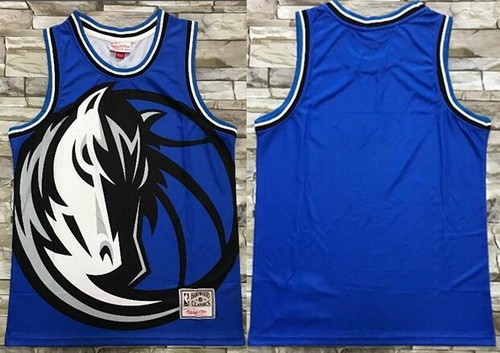Men's Dallas Mavericks Blank Blue Hollywood Classic Printed Jersey