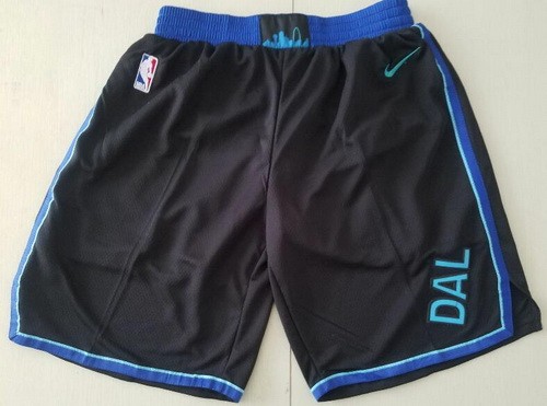 Men's Dallas Mavericks Black City Swingman Shorts