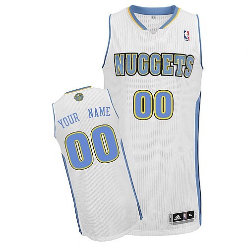 Denver Nuggets Customized White Swingman Adidas Jersey