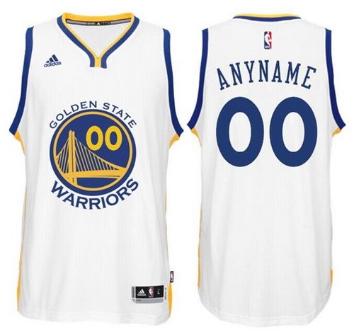 Golden State Warriors Customized White Swingman Adidas Jersey