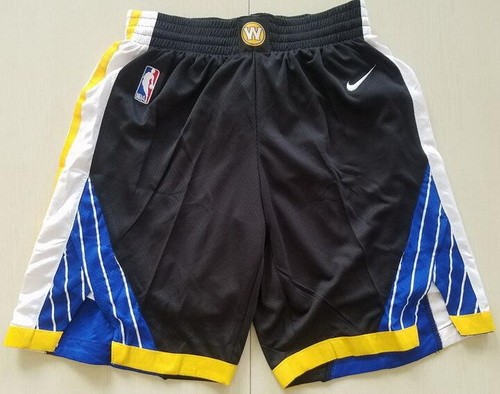 Men's Golden State Warriors Black Nike Swingman Shorts