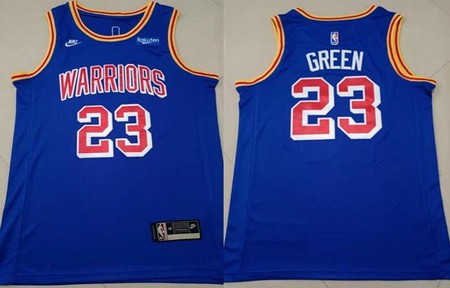 Men's Golden State Warriors #23 Draymond Green Blue Classic 2021 Icon Sponsor Swingman Jersey