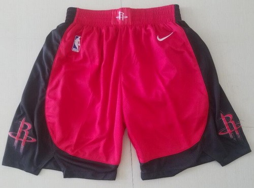 Men's Houston Rockets Red Black 2019 Swingman Shorts
