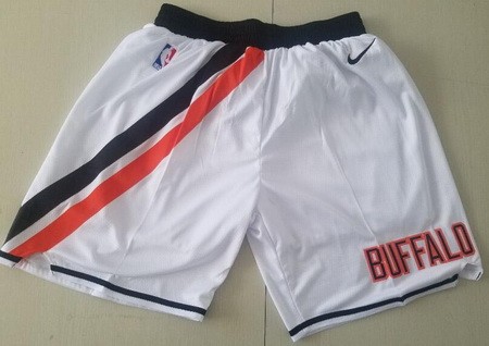 Men's Los Angeles Clippers White Hardwood Classics Finished Swingman Shorts