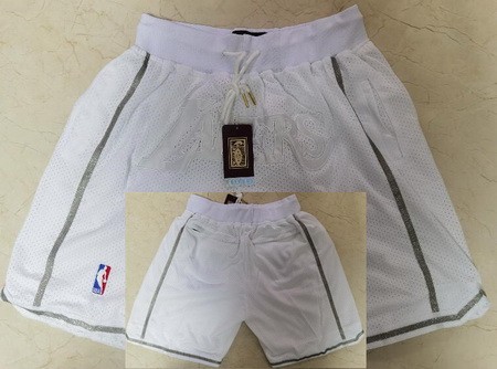 Men's Los Angeles Lakers White MVP Just Don Shorts