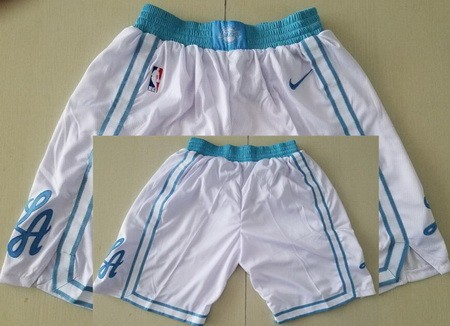 Men's Los Angeles Lakers White 2021 City Swingman Shorts