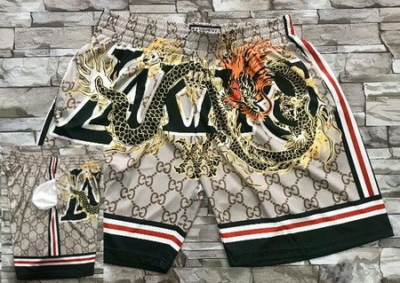 Men's Los Angeles Lakers Gray Dragon Hollywood Classic Printed Shorts