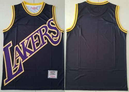 Men's Los Angeles Lakers Blank Black Hollywood Classic Printed Swingman Jersey