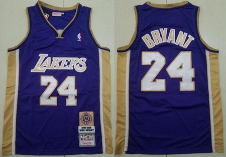 Men's Los Angeles Lakers #24 Kobe Bryant Purple 2020 Hall of Fame Commemorative Swingman Jersey